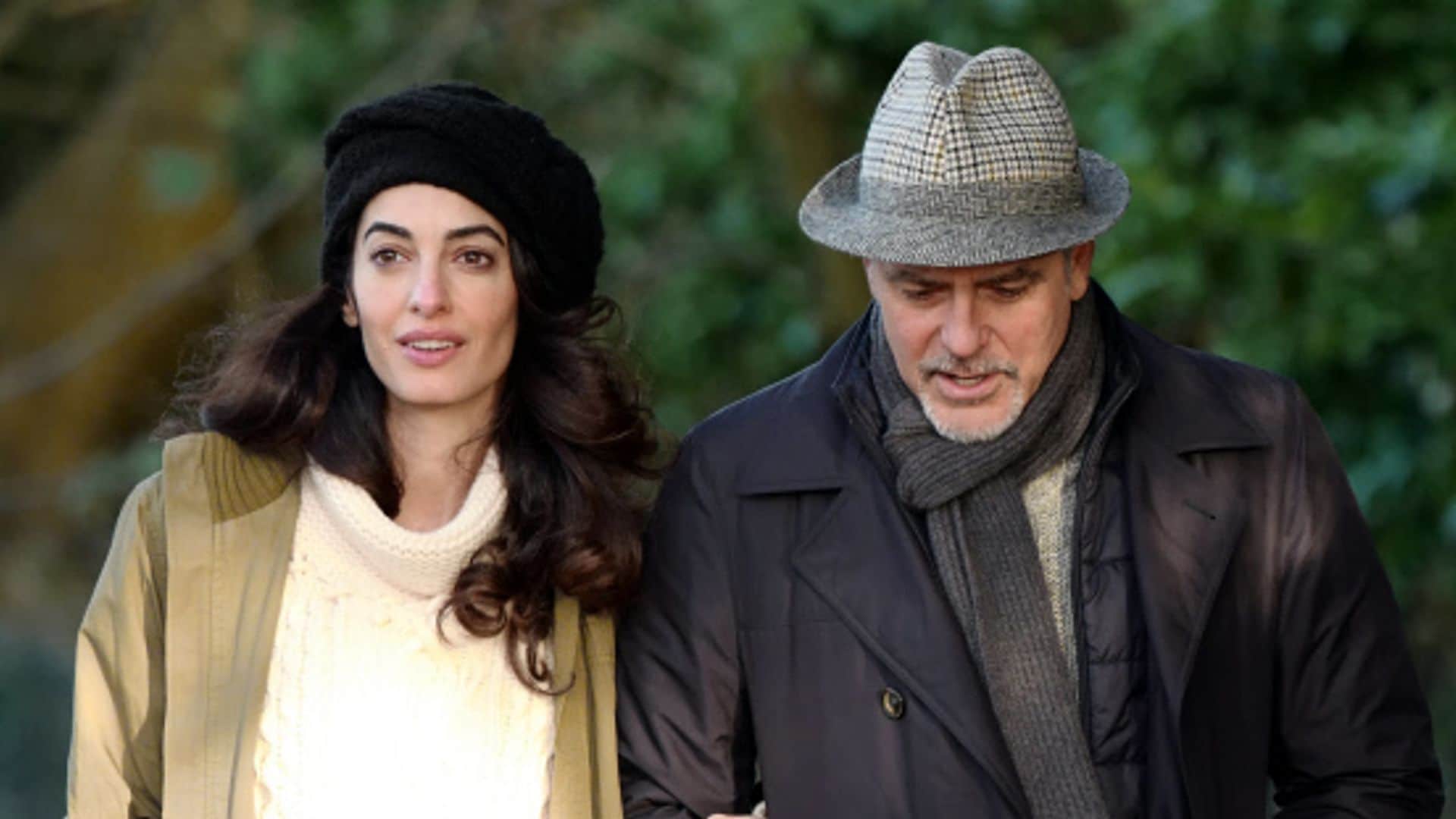 George Clooney y Amal Alamuddin en Sonning, Reino Unido