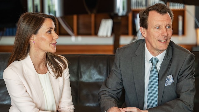 Joaquín y Marie de Dinamarca en la embajada danesa en Washington en 2024