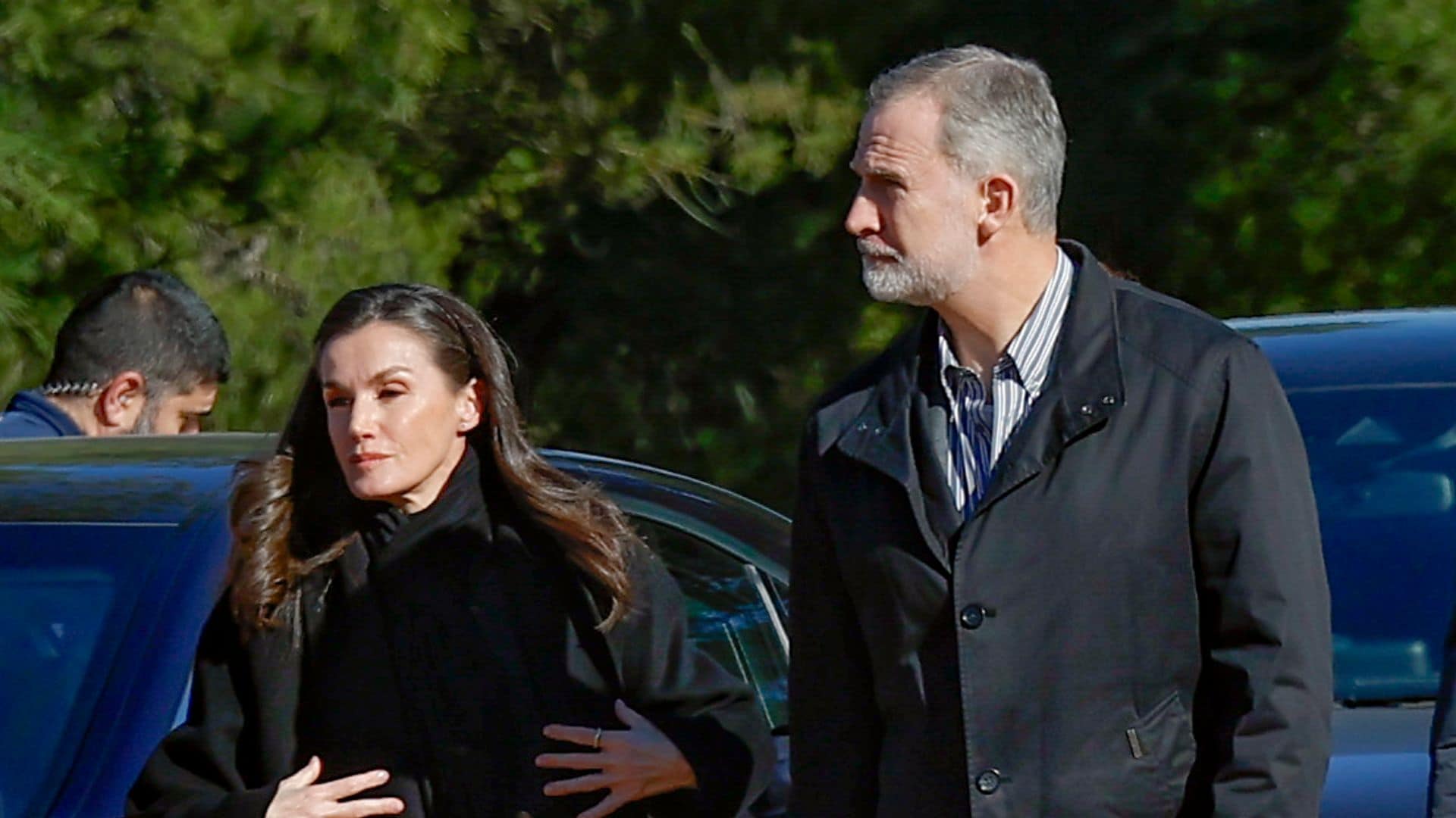 Los Reyes en la zona cero de Adamuz