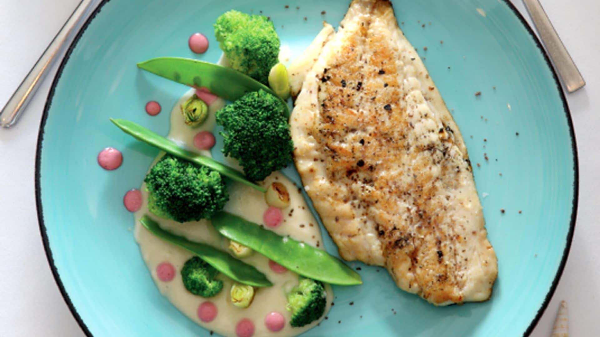Sargo a la plancha con puré de chirivías