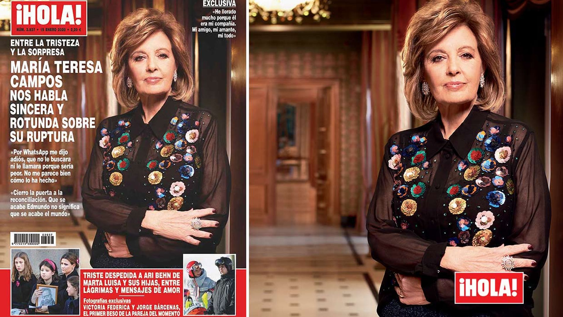 Adelantamos la portada exclusiva de ¡HOLA!: María Teresa Campos nos habla sincera y rotunda sobre su ruptura