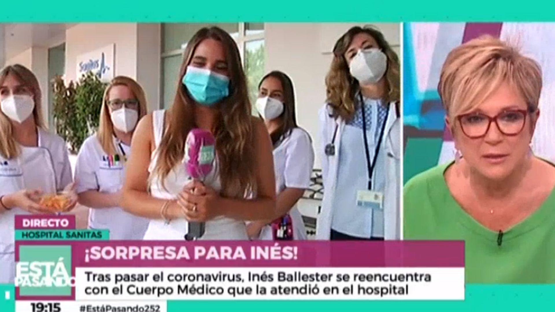 Inés Ballester se reencuentra con los médicos que la salvaron