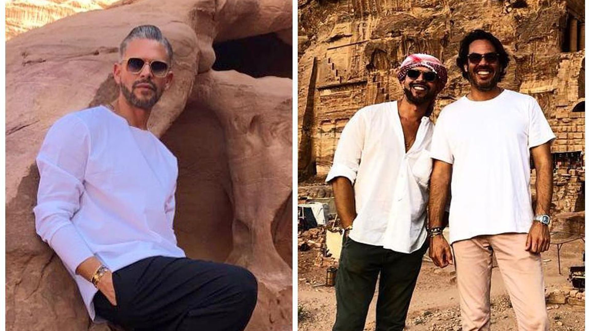 Las espectaculares vacaciones de Rodner Figueroa en Jordania
