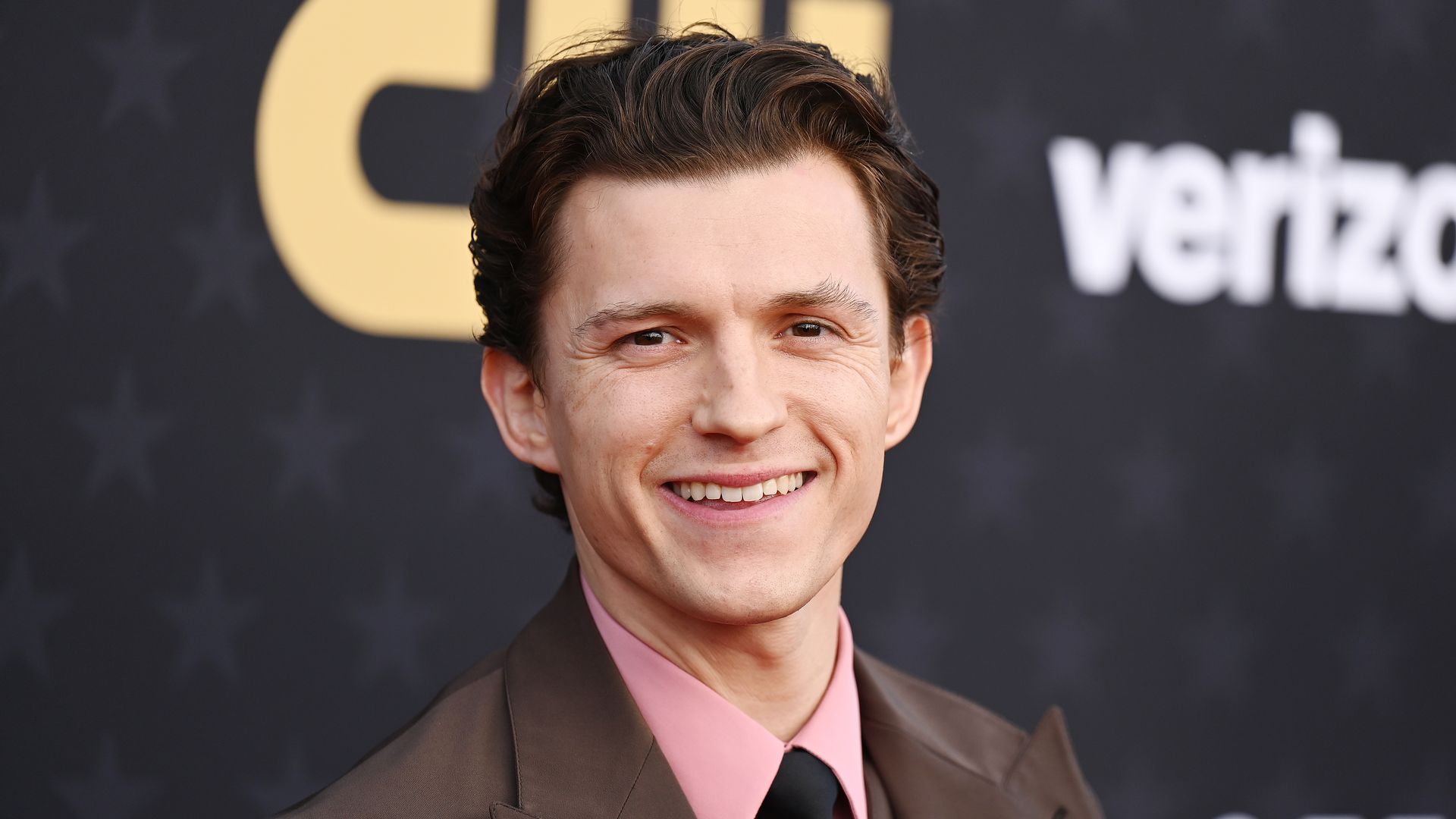 Tom Holland at The 29th Critics' Choice Awards held at The Barker Hangar on January 14, 2024 in Santa Monica, California. (Photo by Gilbert Flores/Variety via Getty Images)