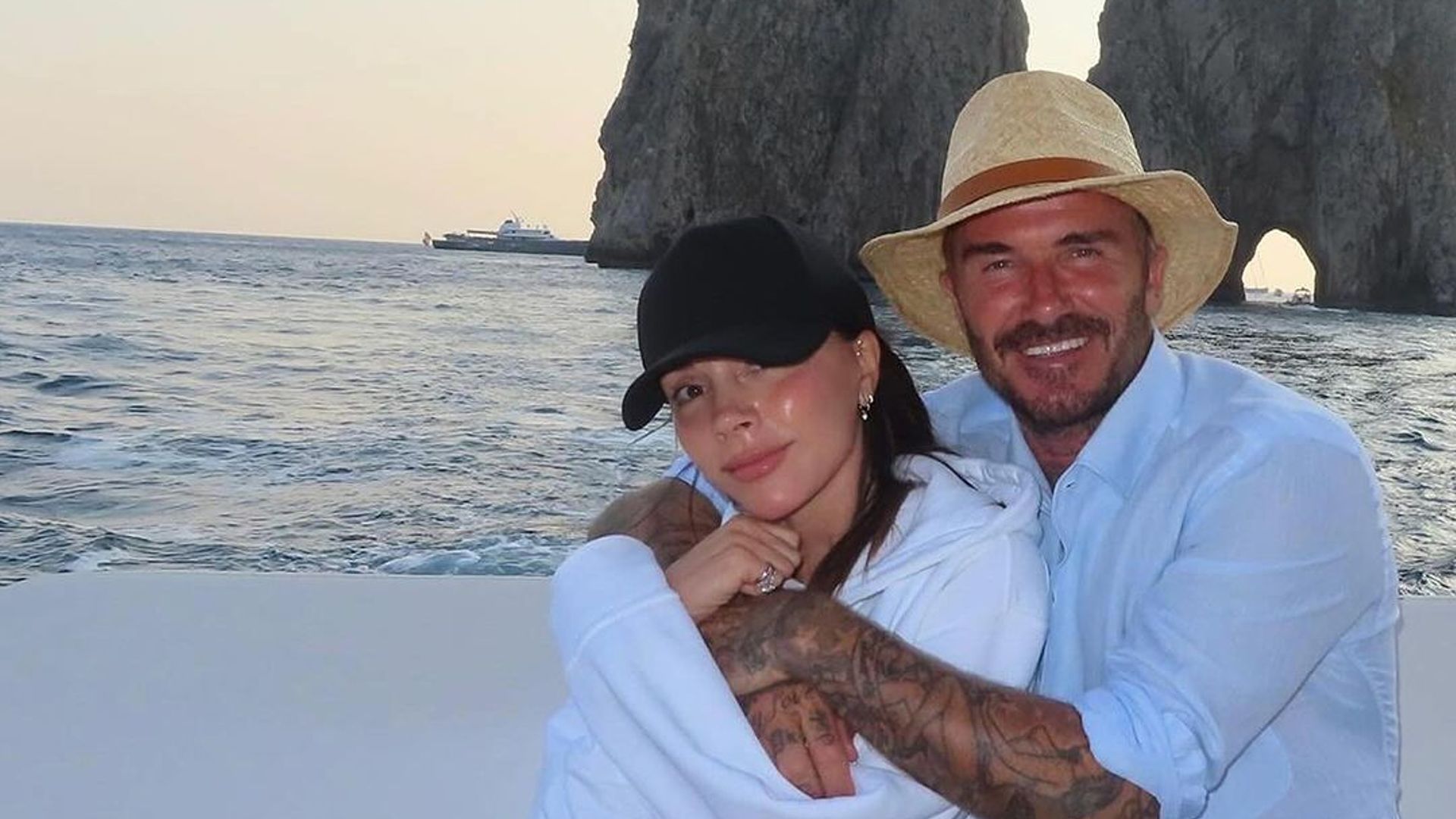 David y Victoria Beckham de vacaciones junto a sus hijos Romeo, Brooklyn y Cruz