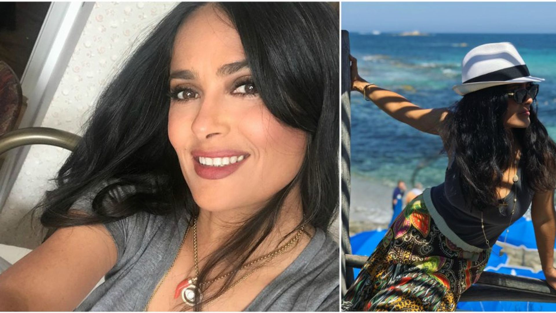El look playero de Salma Hayek que puedes tener ¡por menos de $90!