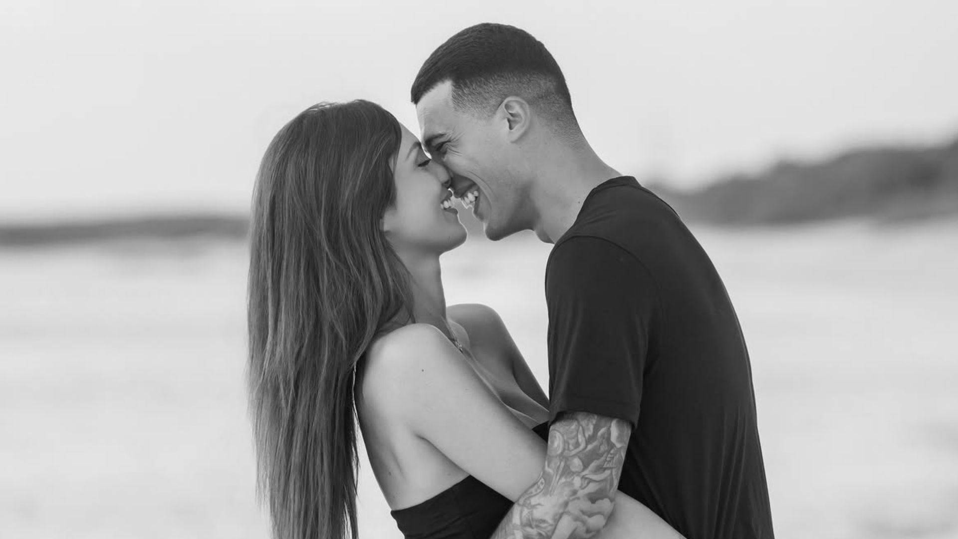 Pedro Porro, con su novia, María Hurtado