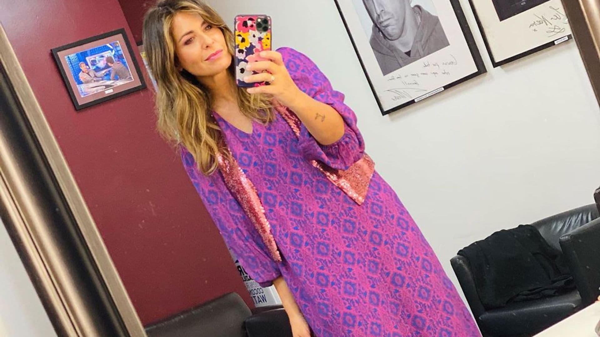 Vestido bohemio y mucho 'brilli brilli': Nuria Roca arriesga y gana