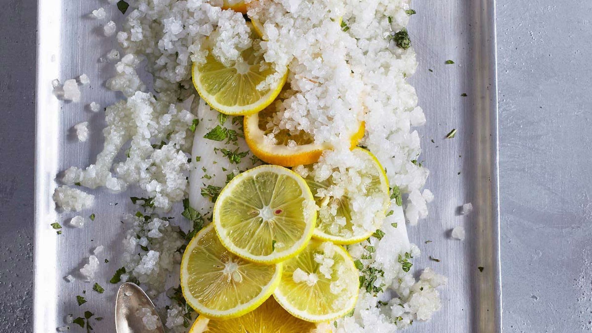 Lubina marinada a la menta
