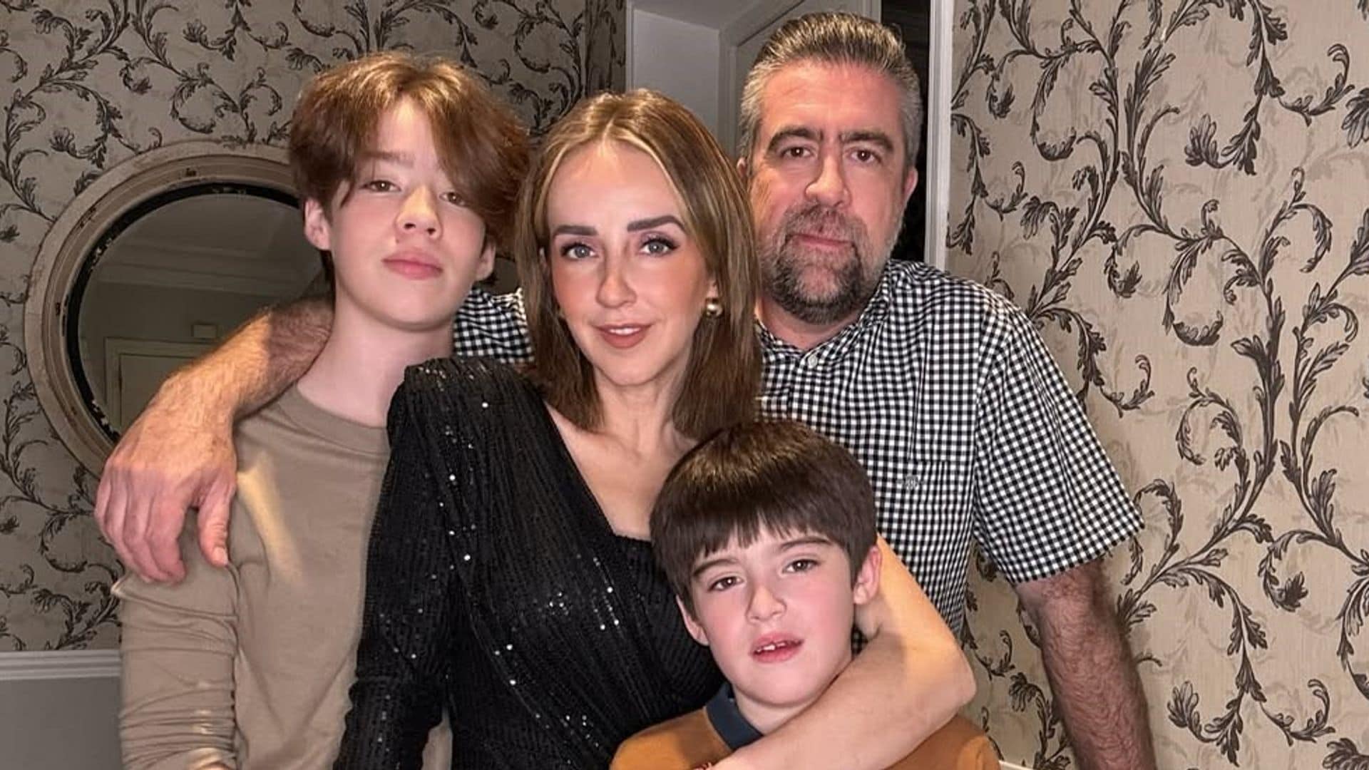 Jimena Pérez y su familia