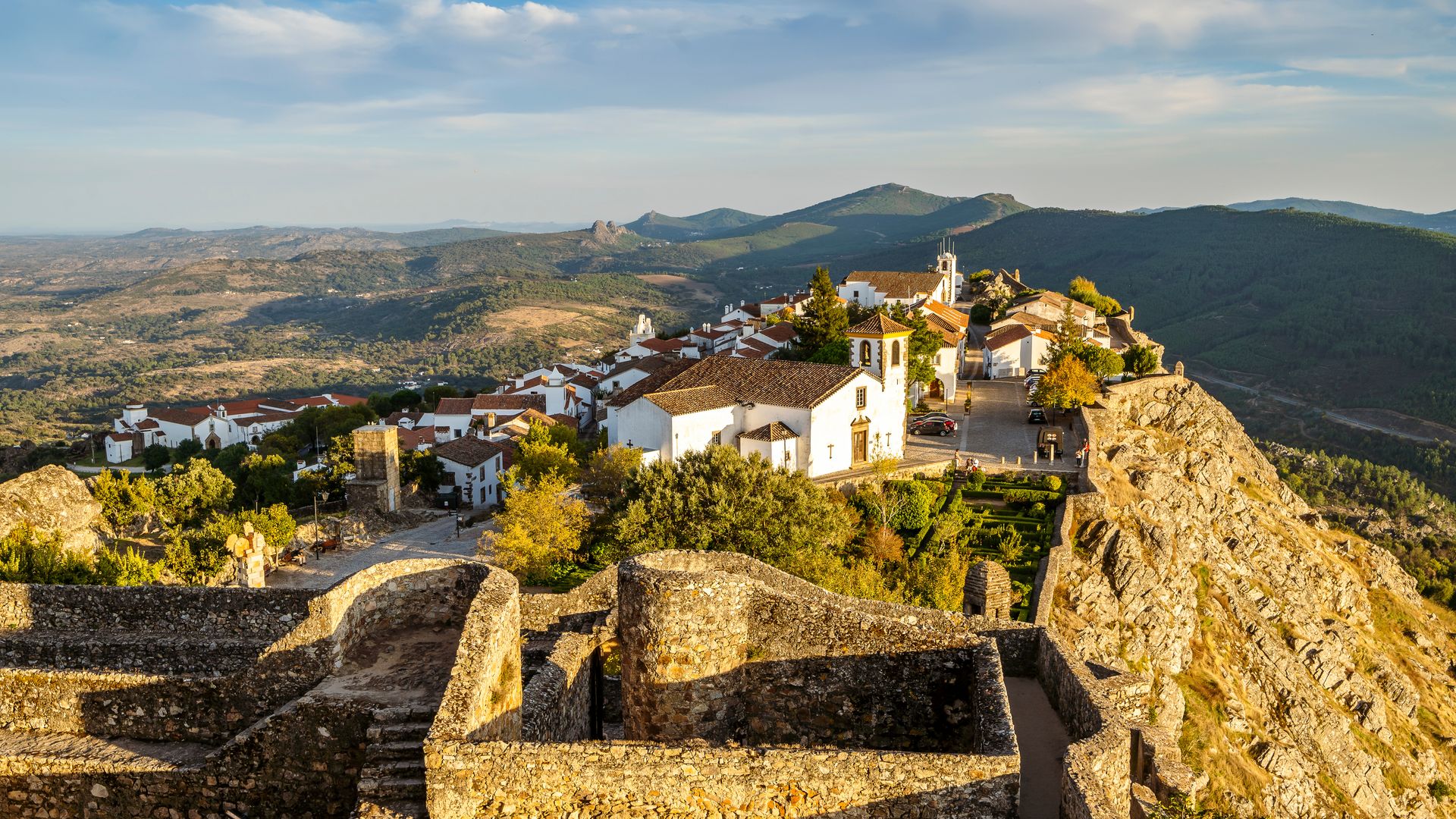 Panorámica del precioso pueblo de Marvao en el Alentejo portugués