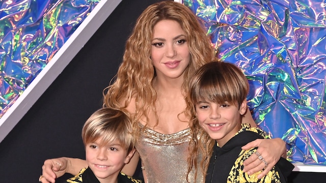 Shakira con sus hijos Milan y Sasha