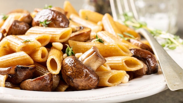 Pasta con champiñones