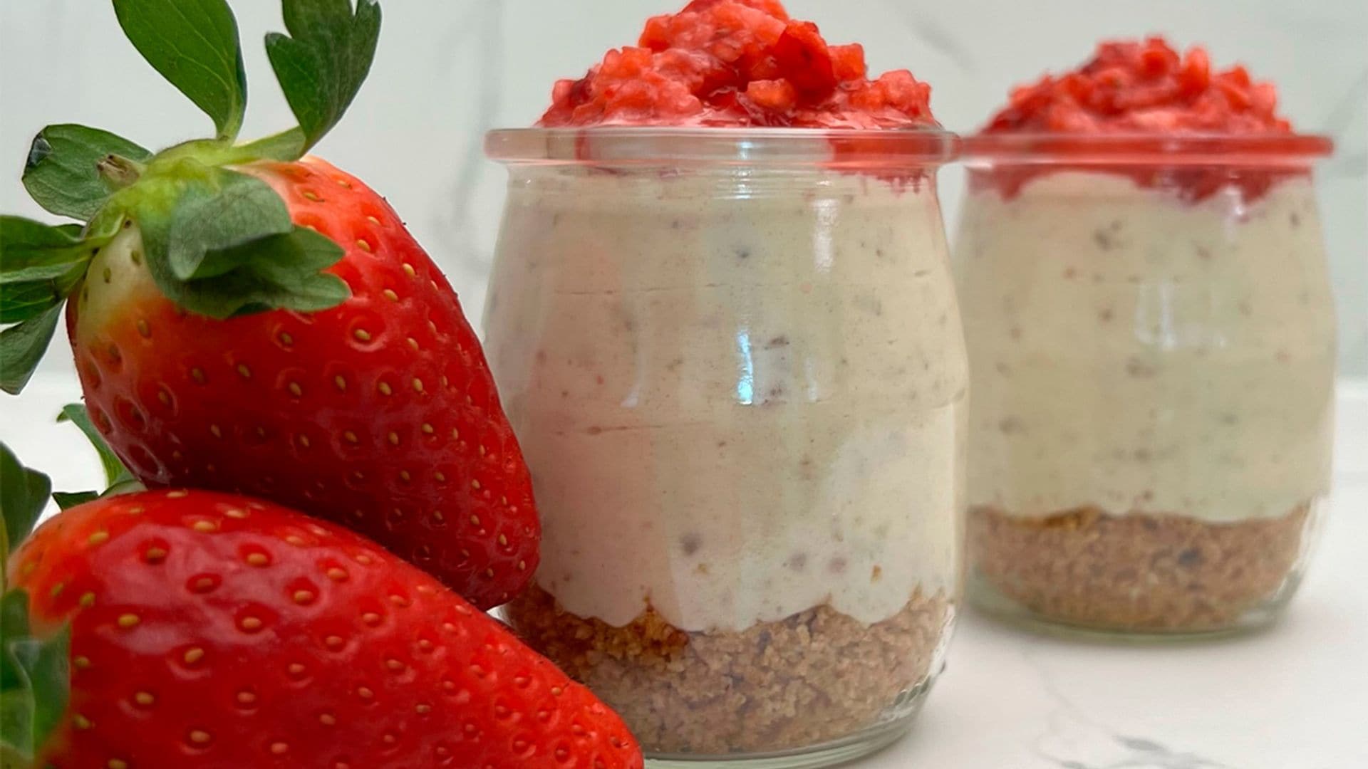 Vasitos de cheesecake