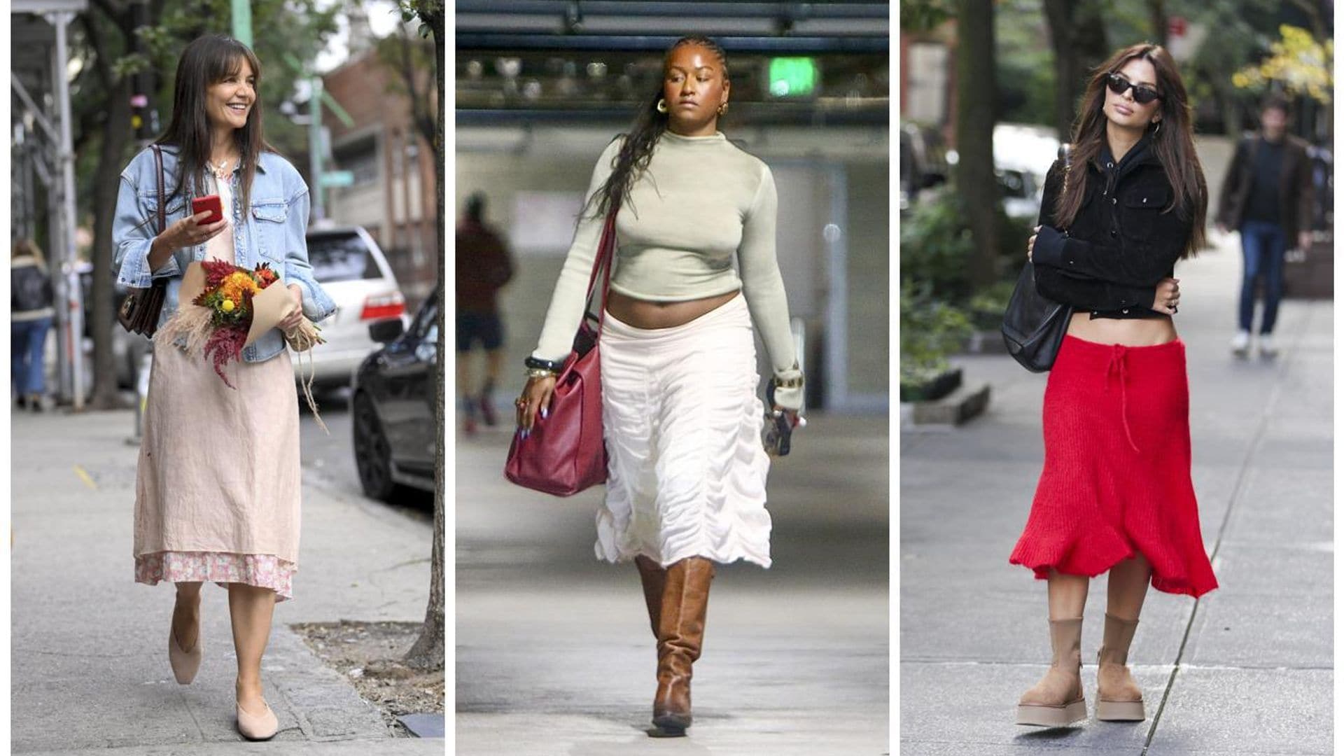 Sasha Obama y otras celebridades apuestan por las faldas ‘boho’ este otoño