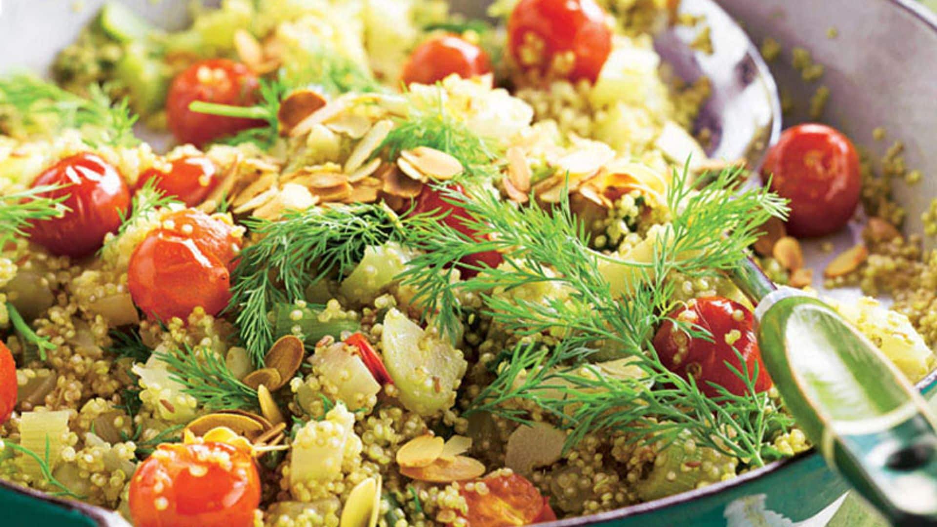 Ensalada de tomate y quinoa