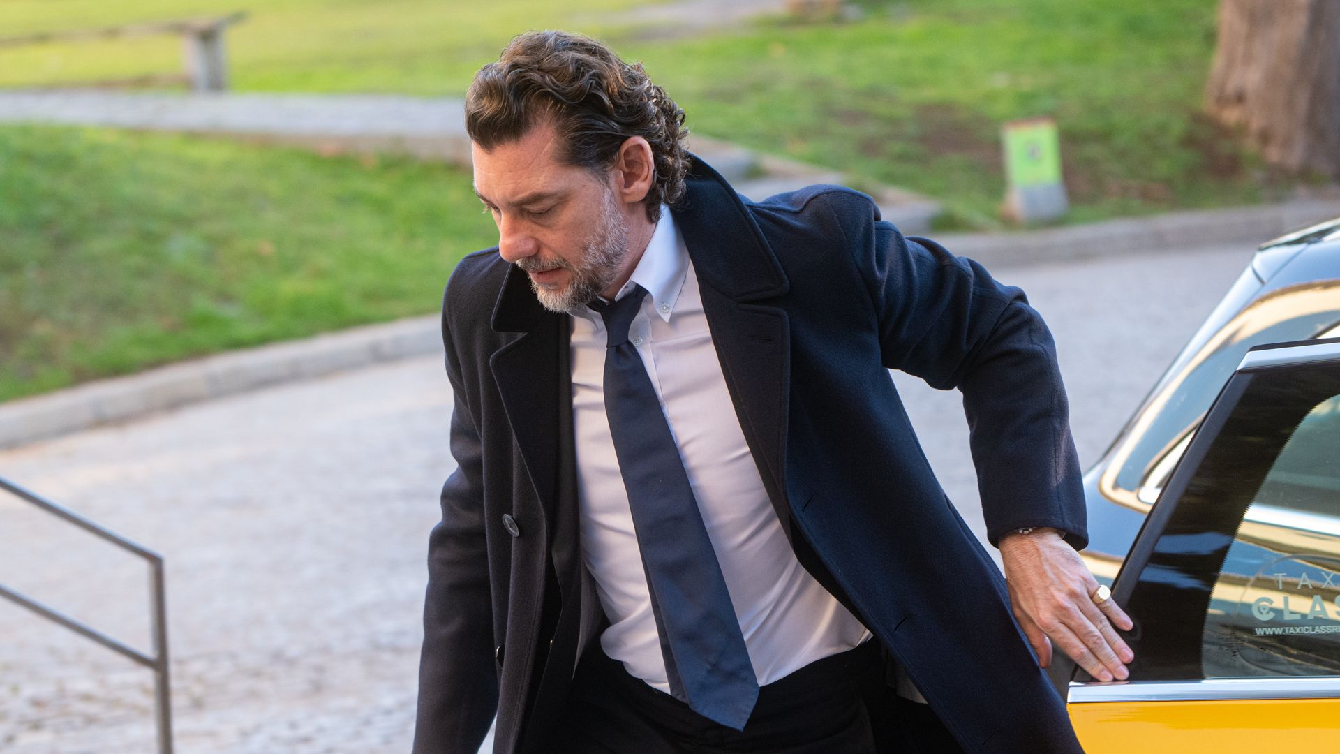 Jonathan Andic en el velatorio por la muerte de su padre