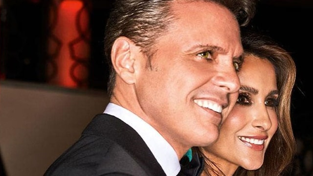 Primer plano de Luis Miguel y Paloma Cuevas