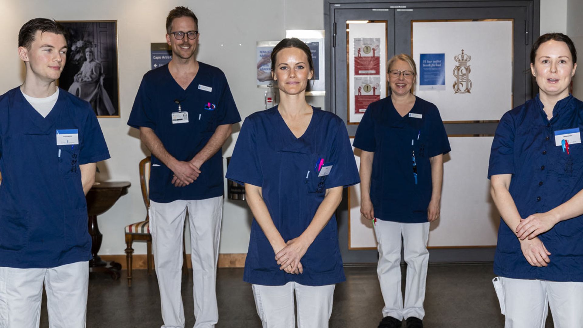 Las fotografías de Sofía de Suecia en su primer día de trabajo en el hospital