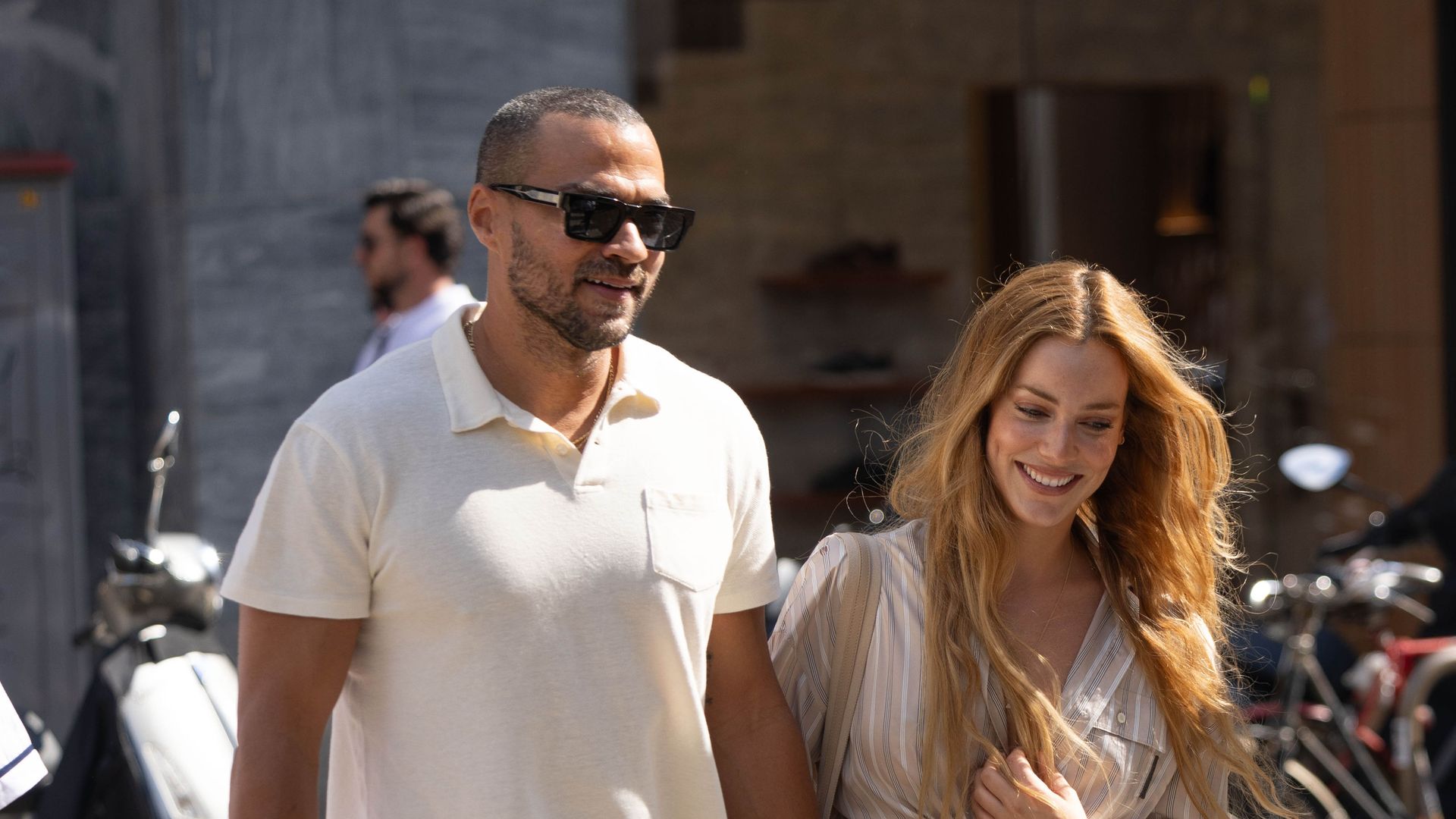 Alejandra Onieva, junto a su novio Jesse Williams