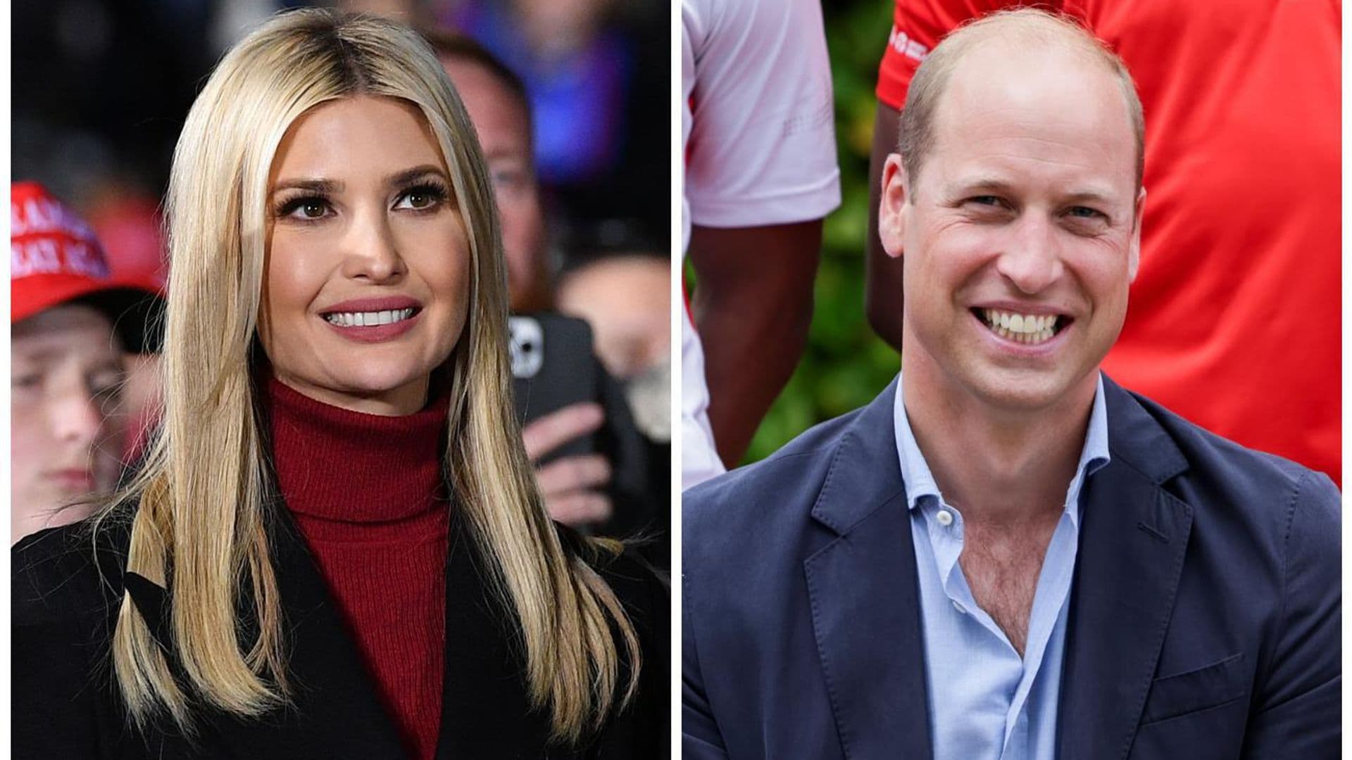 Ivanka Trump y el príncipe William coinciden en la boda del príncipe Hussein en Jordania