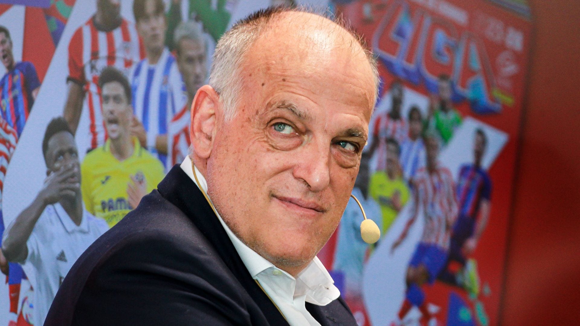 Javier Tebas, presidente de LaLiga, durante la presentación del álbum Panini LaLiga EA Sports en la sede de LaLiga el 13 de septiembre de 2023, en Madrid, España.
Javier Tebas, presidente de LaLiga, durante la presentación del álbum Panini LaLiga EA Sports en la sede de LaLiga el 13 de septiembre de 2023, en Madrid, España.
Noticias – Presentación del álbum Panini LaLiga EA Sports – 13 sep 2023. 
