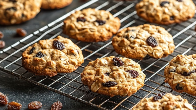 Galletas de avena con pasas