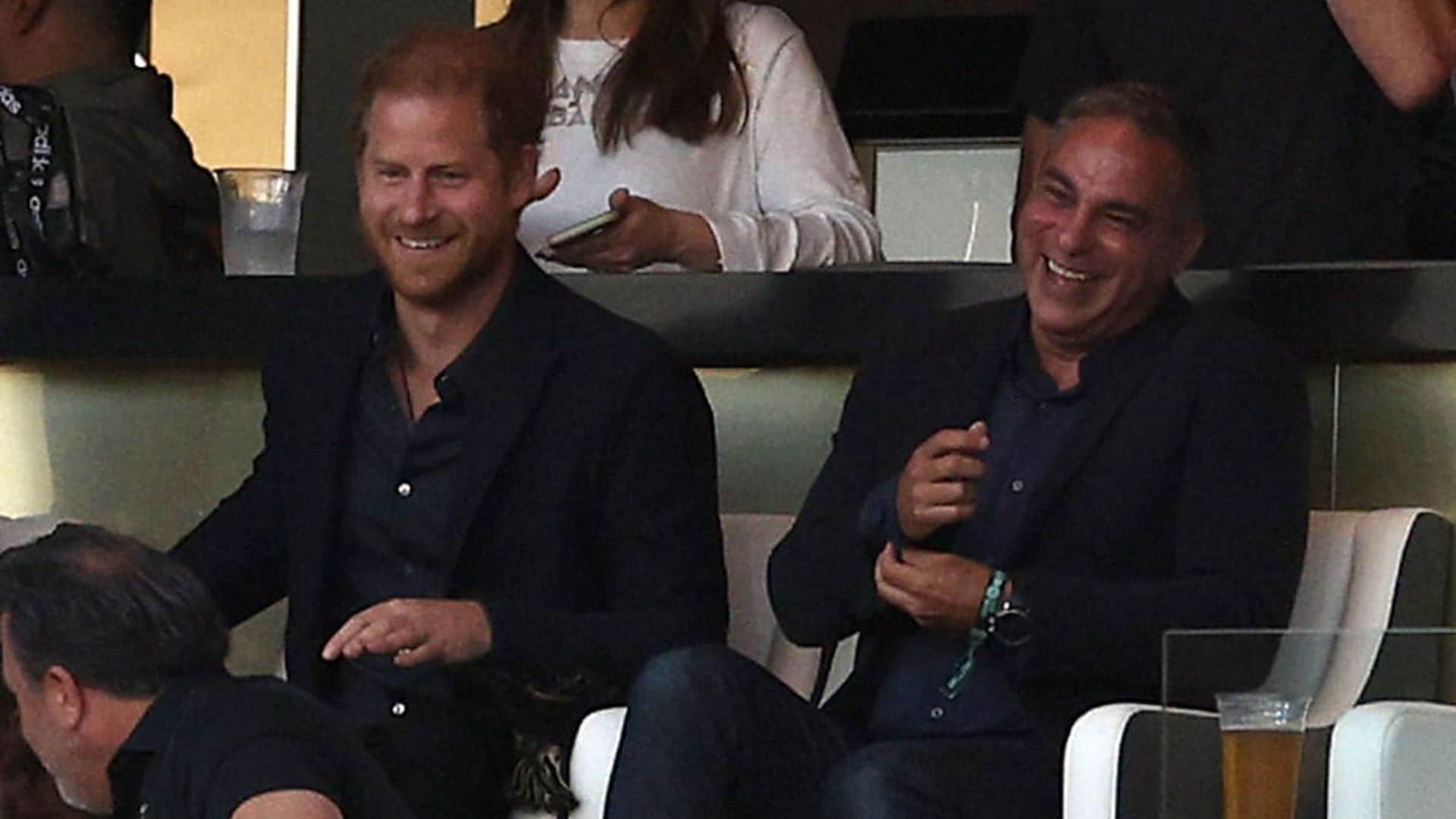 El Príncipe Harry, presente en el partido de Messi, ¿hubo encuentro con los Beckham?