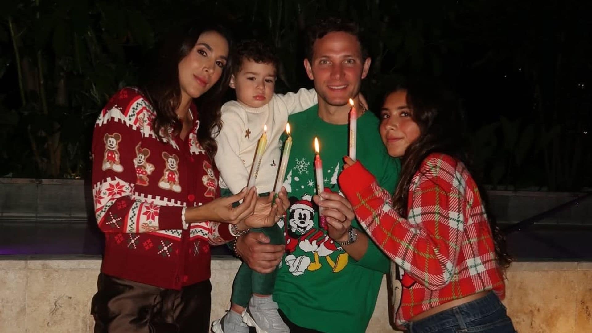 Daniela Ospina y su familia