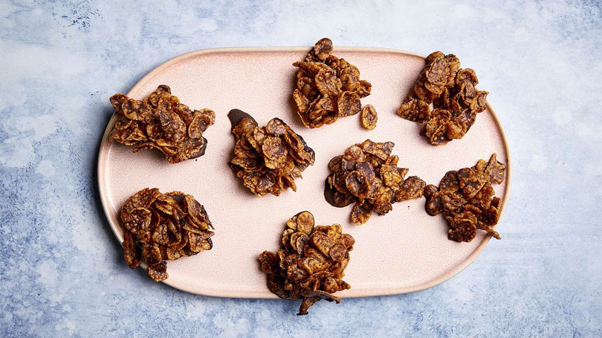 Bocaditos de cereales con chocolate sin azúcar