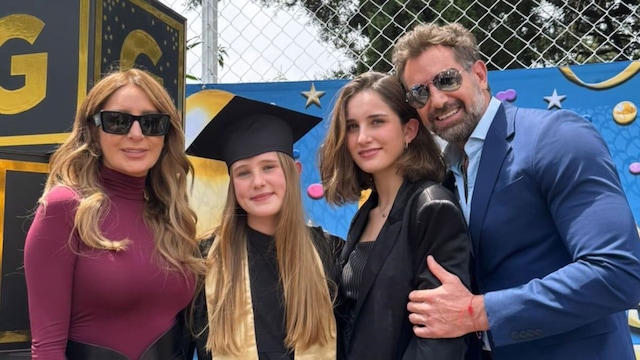 Gabriel Soto y su familia