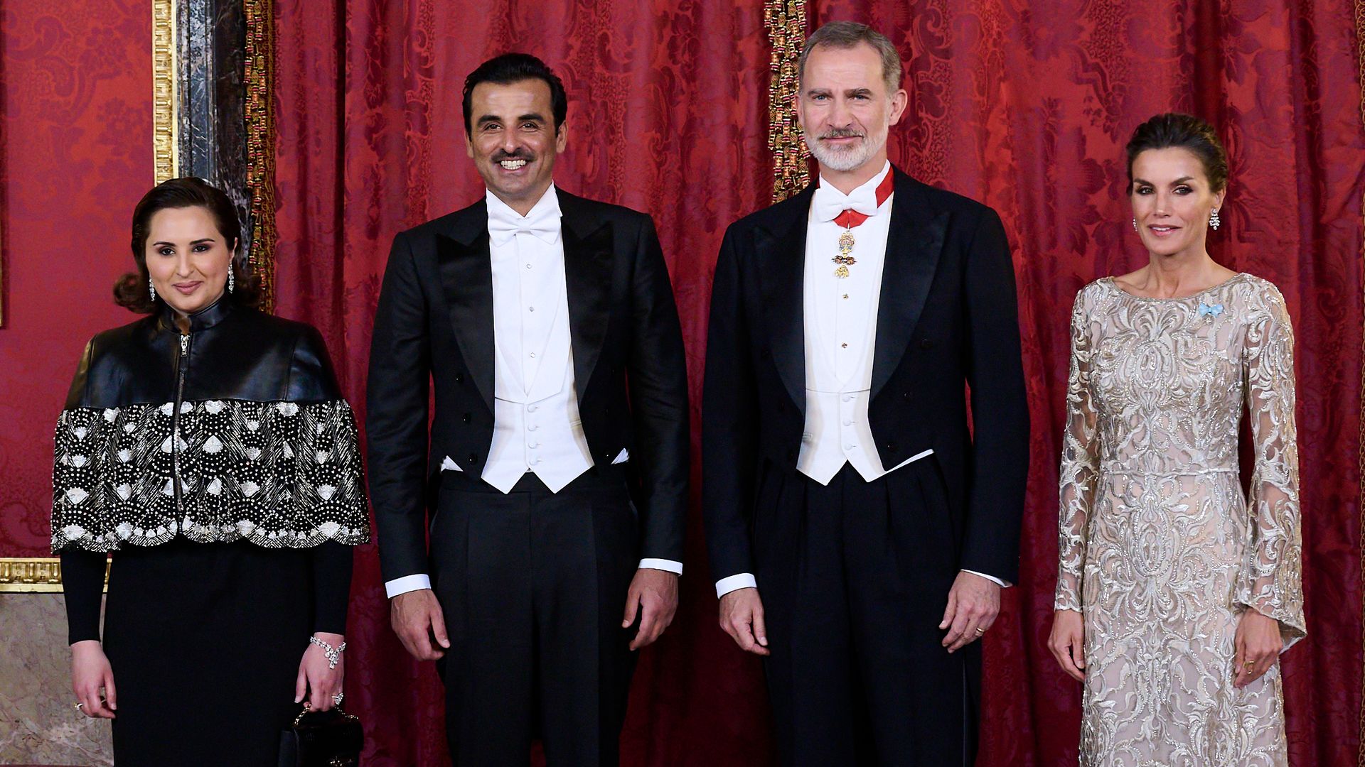 La cena de gala en el Palacio Real de Madrid