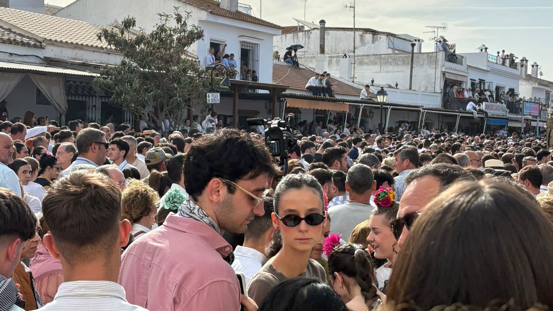 Victoria de Marichalar con Jorge Navalpotro en El Rocío