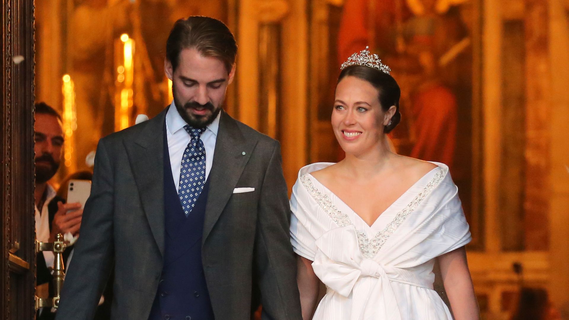 La boda de Nina Flohr y Philippo de Grecia en 2021, en Atenas