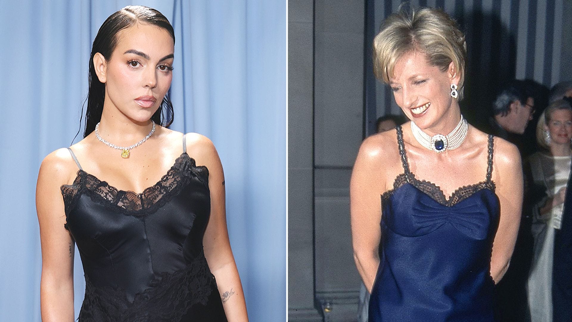 El vestido más polémico de Diana de Gales en el MET, la inesperada inspiración del debut de Georgina