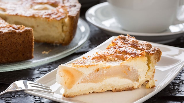 tarta queso pera