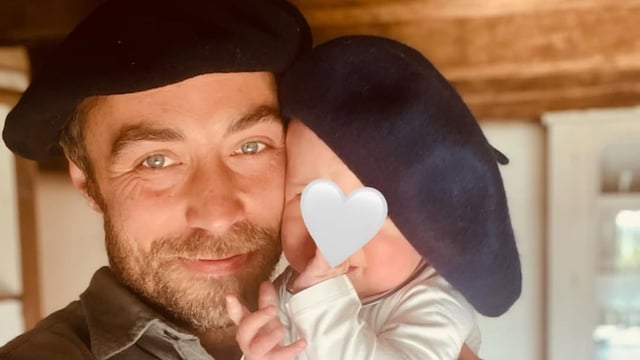 James Middleton, con su hijo Inigo