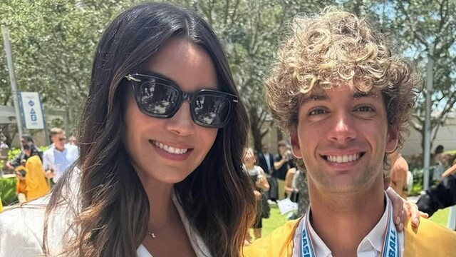 Elizabeth Gutiérrez y Christopher Levy en su gradiación