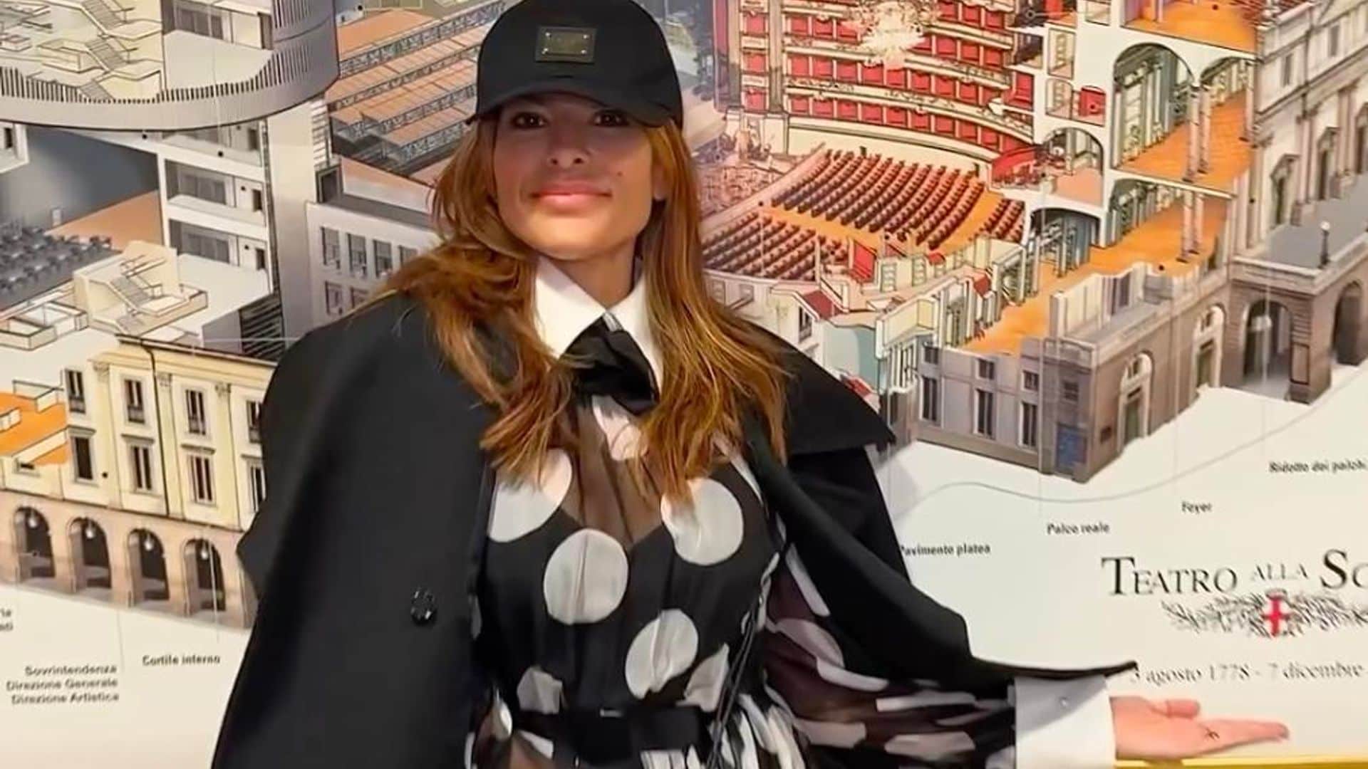 Eva Mendes disfruta de las calles de Milán con el atuendo más sofisticado