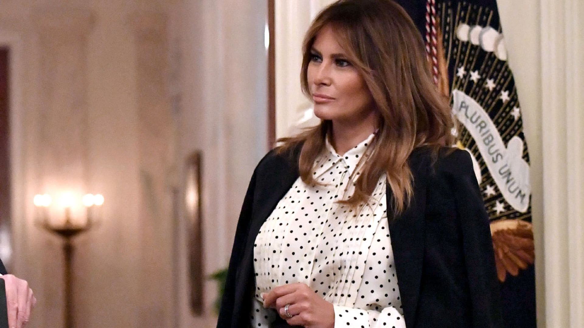 El estampado 'mágico' de la reina Letizia, ¿la estrategia de Melania Trump?