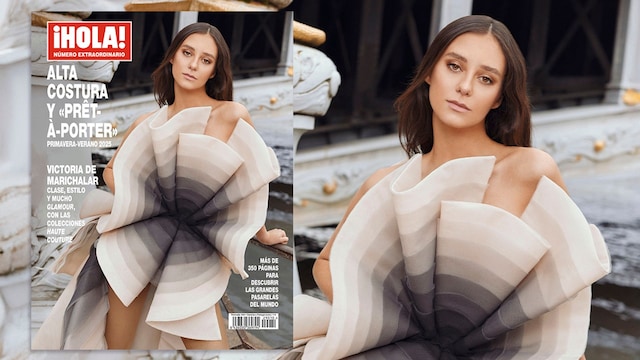 Victoria de Marichalar como modelo de Alta Costura en París