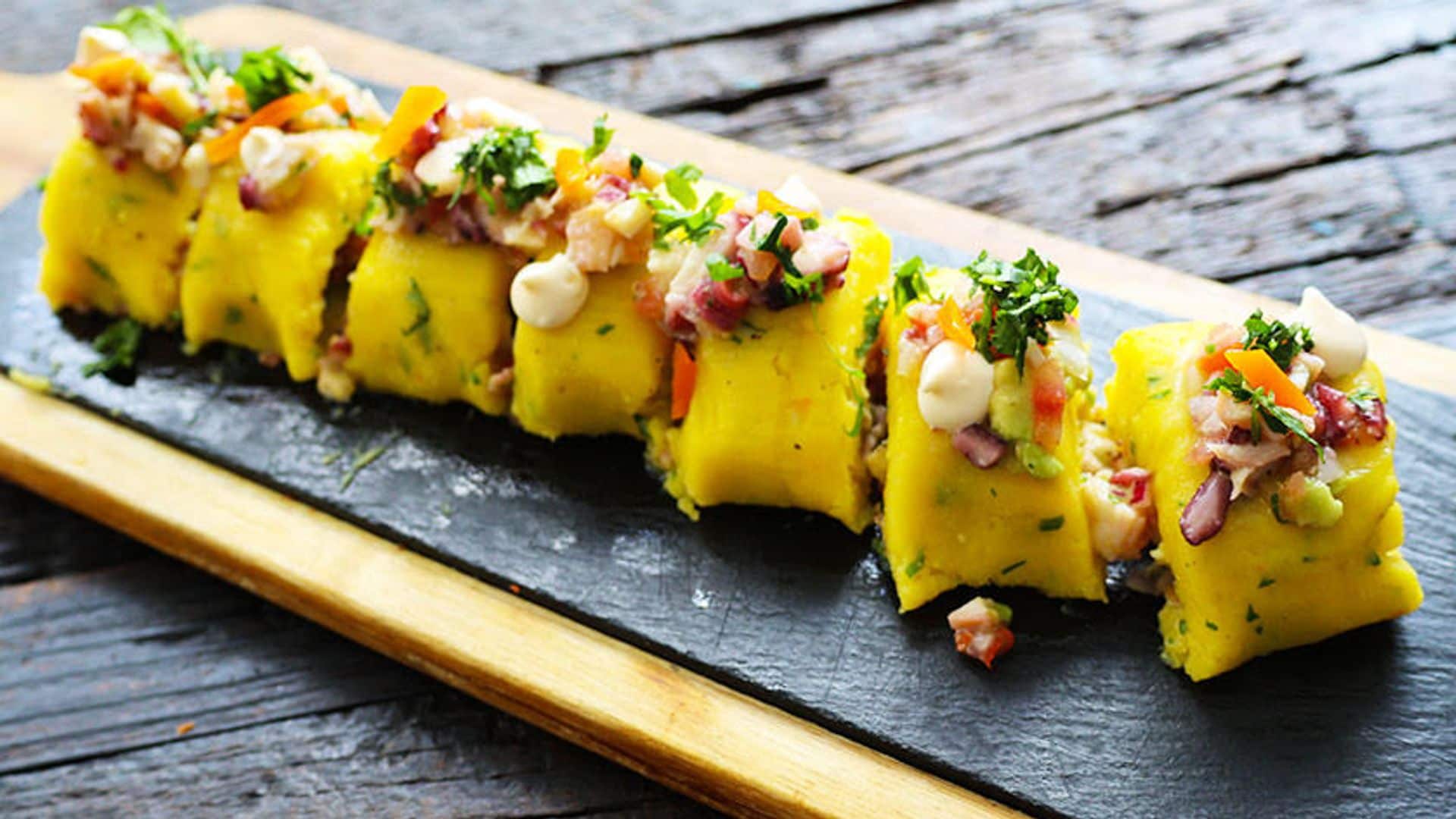 Roll de causa de pulpo de Algarabía