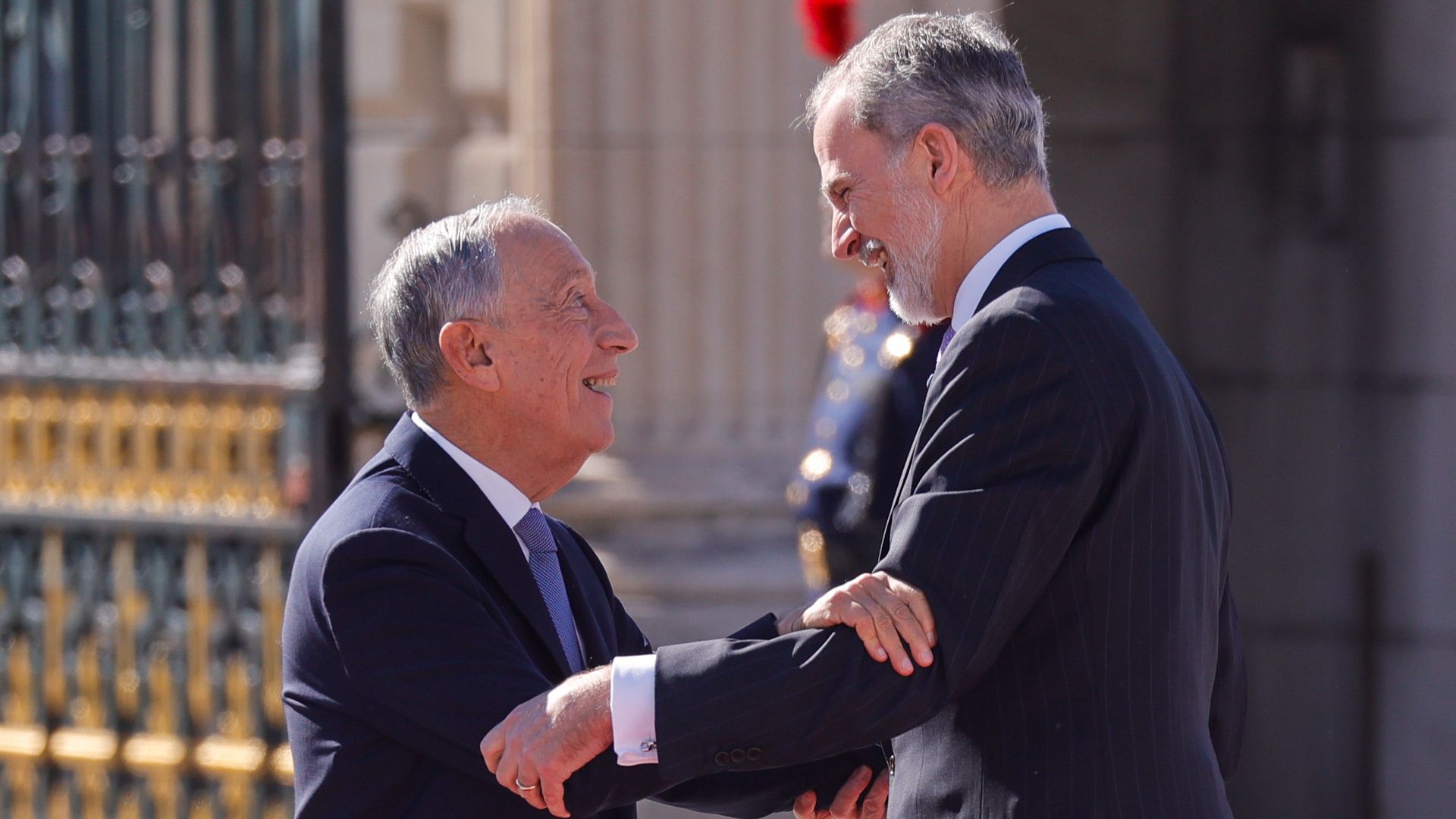 Los reyes Felipe y Letizia reciben a su gran amigo, Rebelo de Sousa “Ha sido para mí un ejemplo”