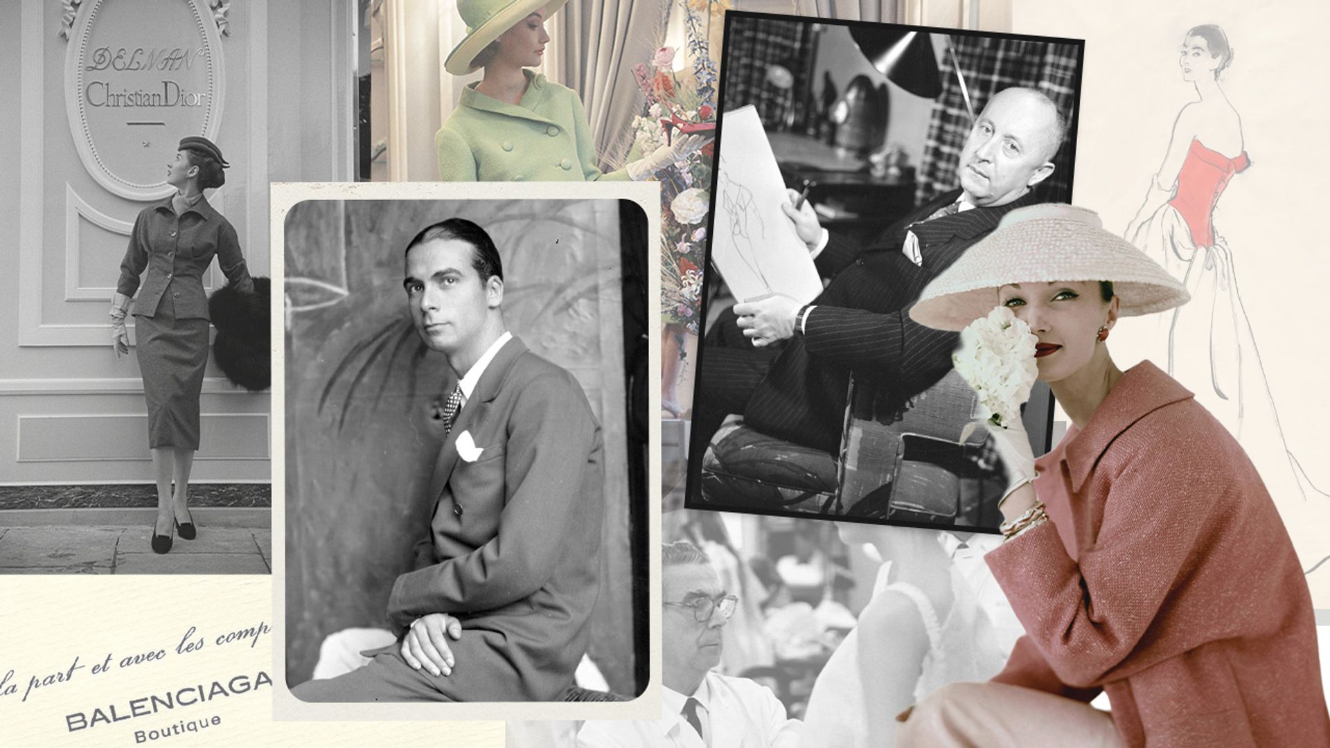 Compartieron cumpleaños, revolucionaron la silueta femenina y rechazaron el espectáculo: el curioso vínculo de Balenciaga y Dior