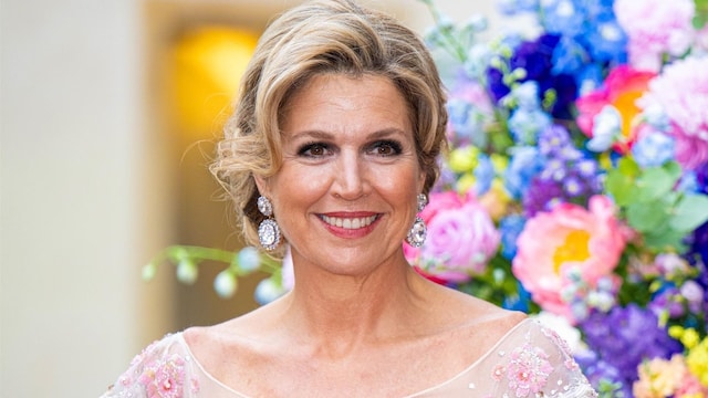 Prague, CZECH REPUBLIC  - Queen Maxima during the counter performance at the Estates Theatre in Prague during the state visit of the Dutch Royals to the Czech Republic.  Pictured: Queen Maxima