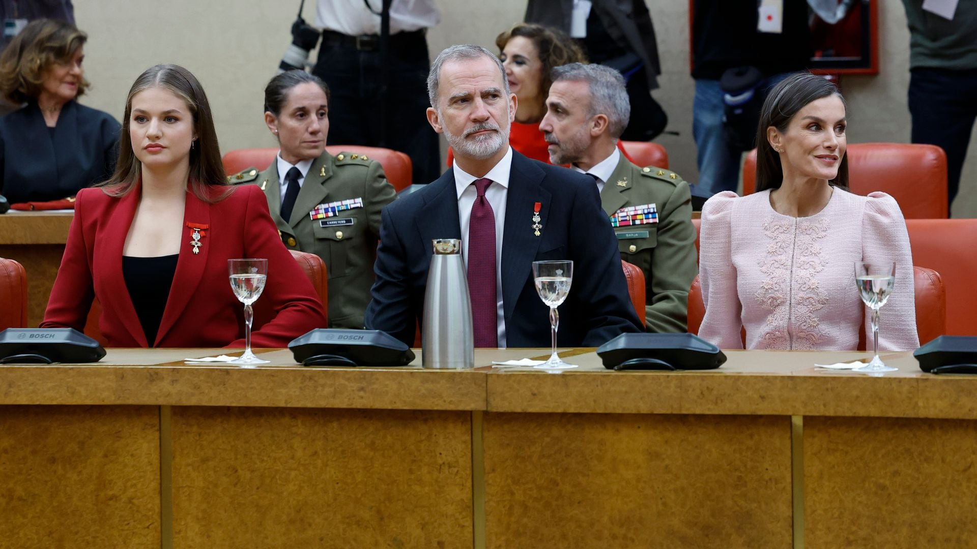 Los reyes Felipe y Letizia, en el coloquio sobre los 50 años de democracia y monarquía en España 