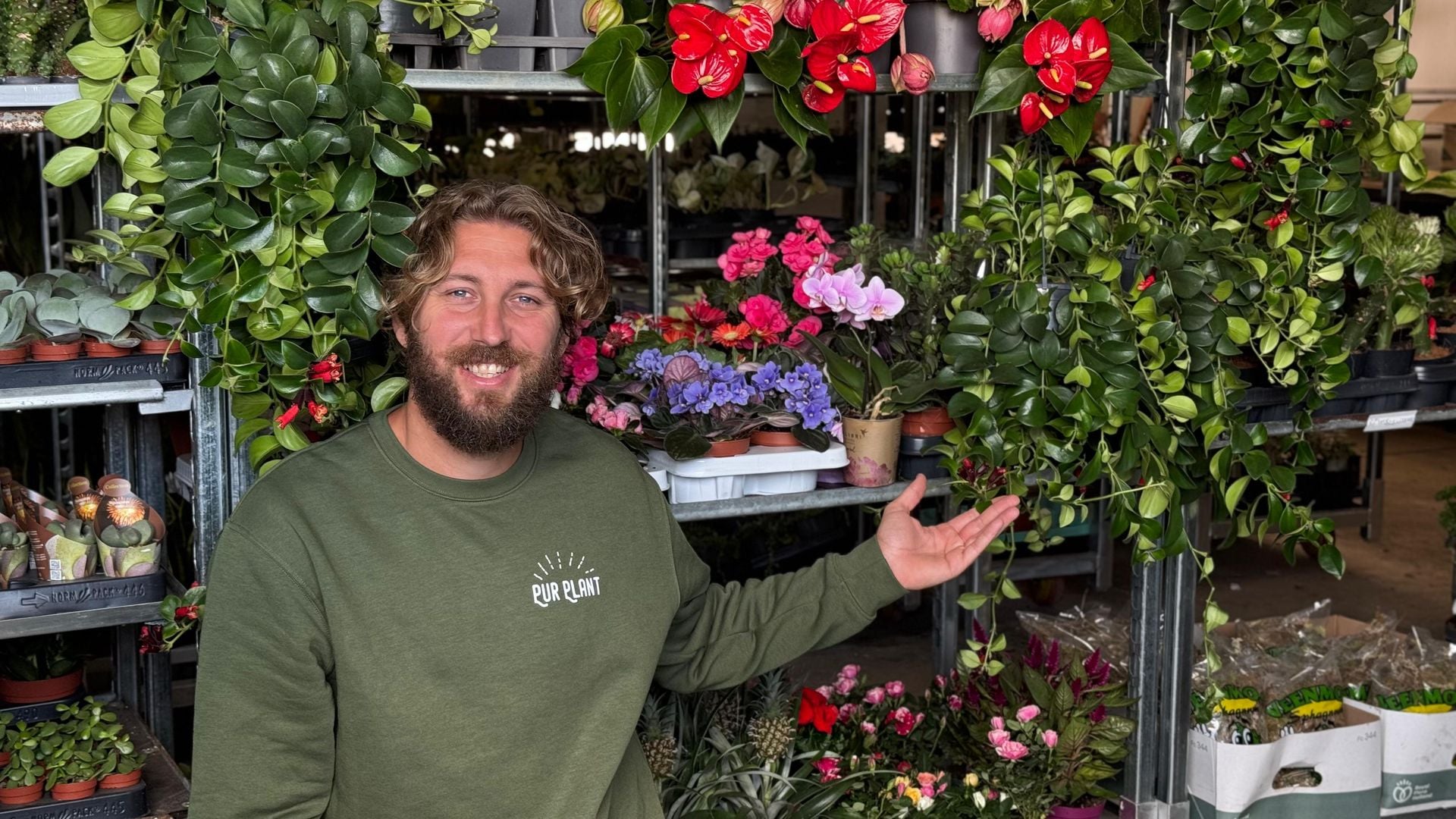 Quentin Brouhon, fundador de Pur Plant y experto en plantas