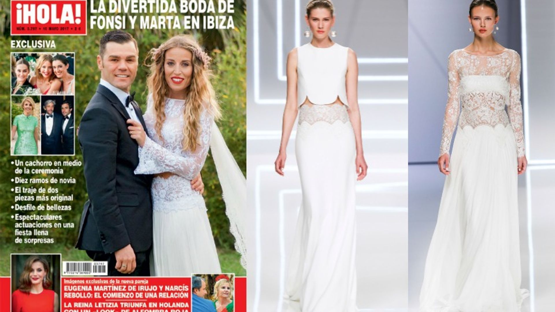 Así fue el vestido de novia romántico y 'boho' de Marta Castro