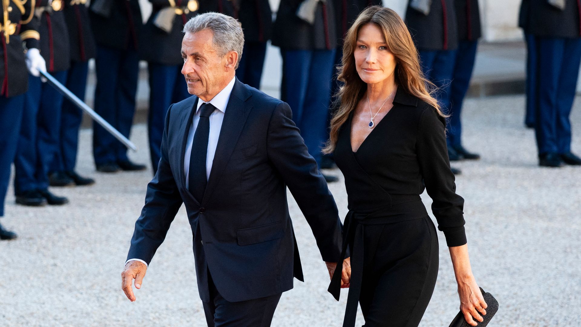 Nicolás Sarkozy y su mujer, Carla Bruni