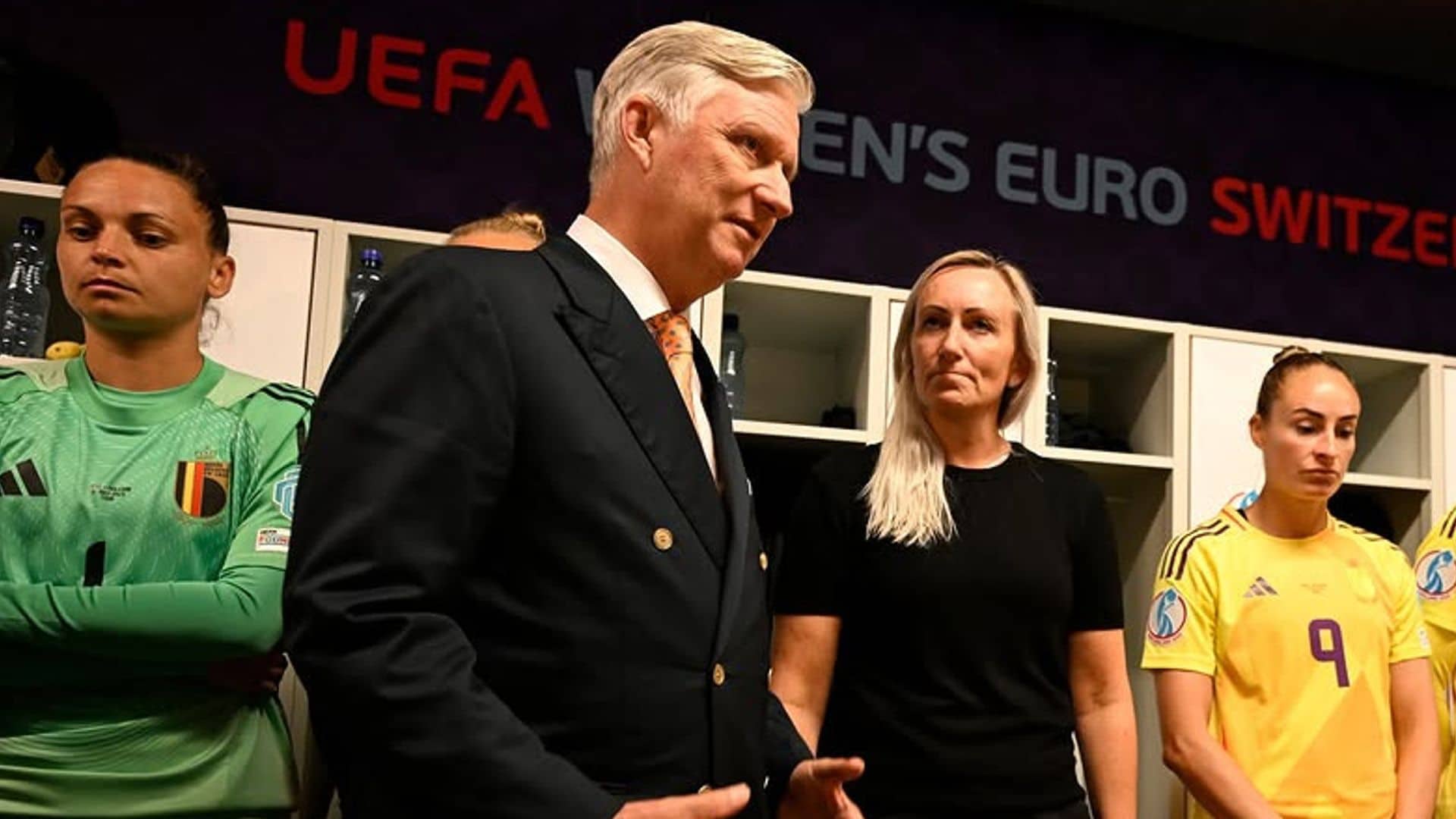 Felipe de Bélgica, testigo de cómo España arrolla a su selección en la Eurocopa femenina: así reaccionó el monarca